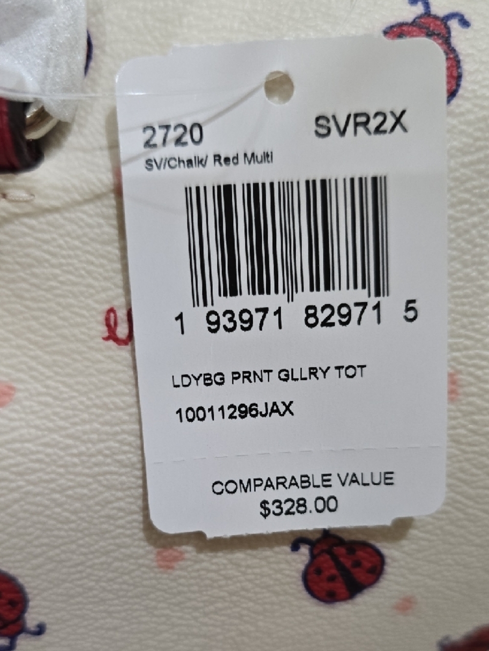 NWT-Coach Ladybug Print Gallery Tote - Picture 13 of 15